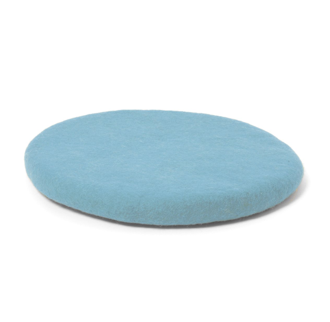 Coussin Chakati en feutre - turquoise pastel